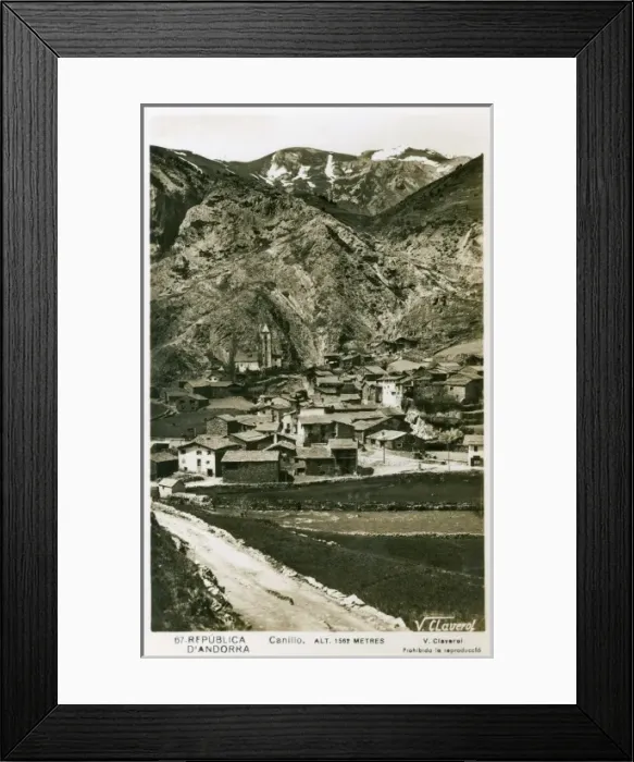 Framed Print : Andorra. The tiny republic of Andorra, nestled in the mountains between France and Spain Framed Print : Andorra. The tiny republic of Andorra, nestled in the mountains between France and Spain