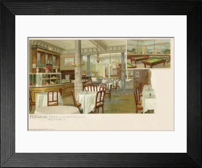 Framed Print : Social Club - Hamburg, Germany Framed Print : Social Club - Hamburg, Germany