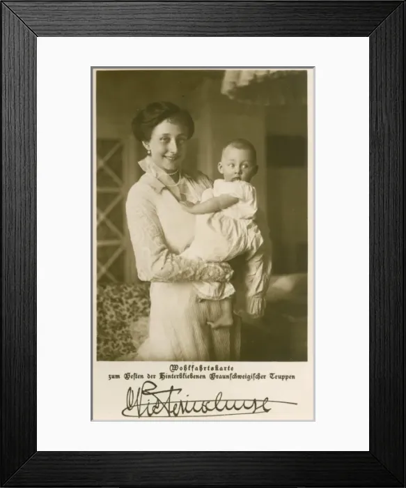 Framed Print : Victoria Louise & son Ernest Augustus Framed Print : Victoria Louise & son Ernest Augustus