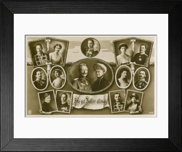 Framed Print : Kaiser Wilhelm II, Emperor of Germany and his family Framed Print : Kaiser Wilhelm II, Emperor of Germany and his family
