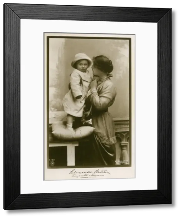 Framed Print : August Wilhelm of Prussia and Alexandra Victoria Framed Print : August Wilhelm of Prussia and Alexandra Victoria