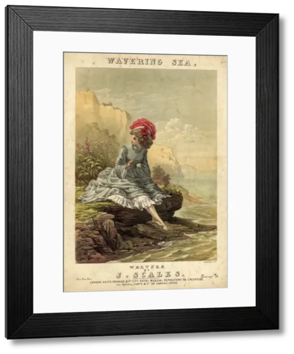 Framed Print : Music cover for Wavering Sea Waltzes Framed Print : Music cover for Wavering Sea Waltzes