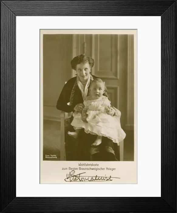 Framed Print : Victoria Louise & son Ernest Augustus Framed Print : Victoria Louise & son Ernest Augustus