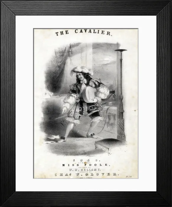 Framed Print : Music cover for The Cavalier Framed Print : Music cover for The Cavalier