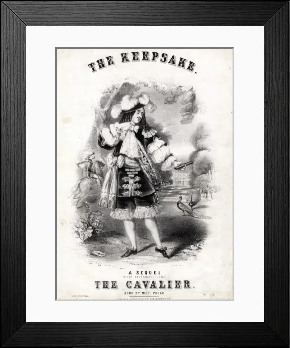 Framed Print : Music cover for The Keepsake Framed Print : Music cover for The Keepsake