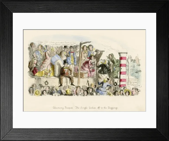 Framed Print : Alarming prospect 1853 / Leech Framed Print : Alarming prospect 1853 / Leech
