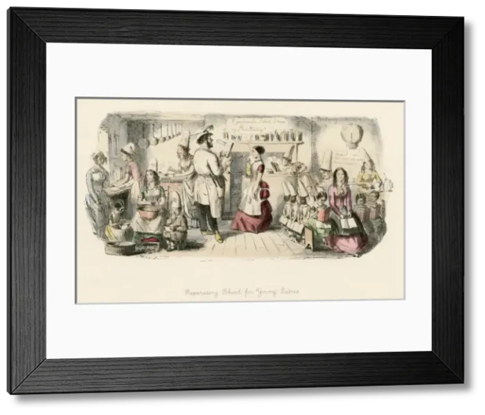 Framed Print : Young ladies Preparatory School 1858 Framed Print : Young ladies Preparatory School 1858