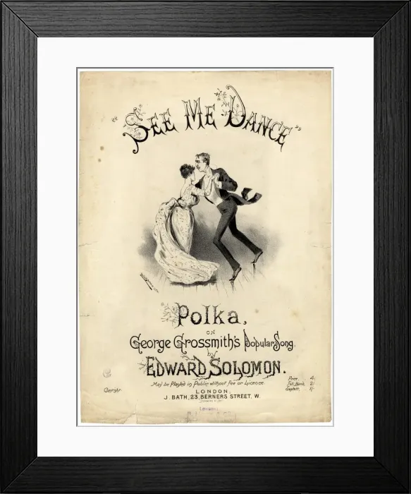 Framed Print : Music cover for See Me Dance the Polka Framed Print : Music cover for See Me Dance the Polka