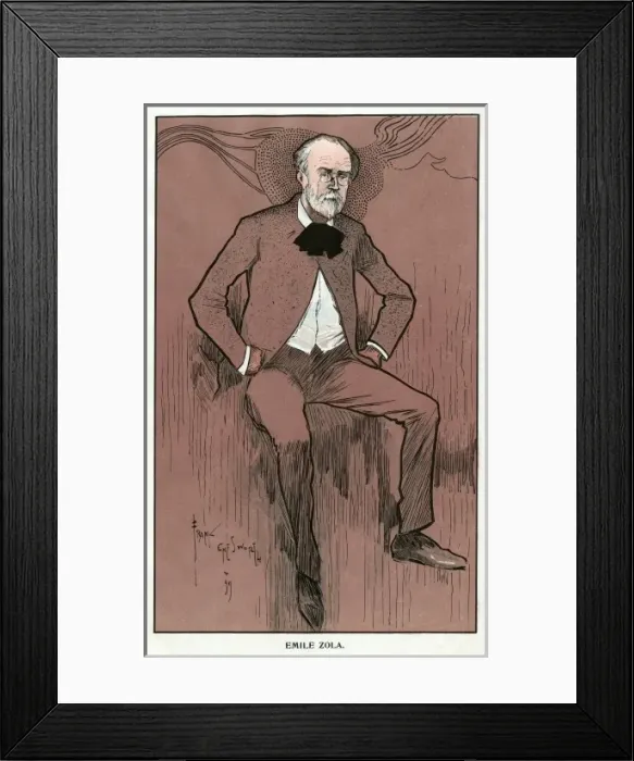 Framed Print : Emile Zola Framed Print : Emile Zola