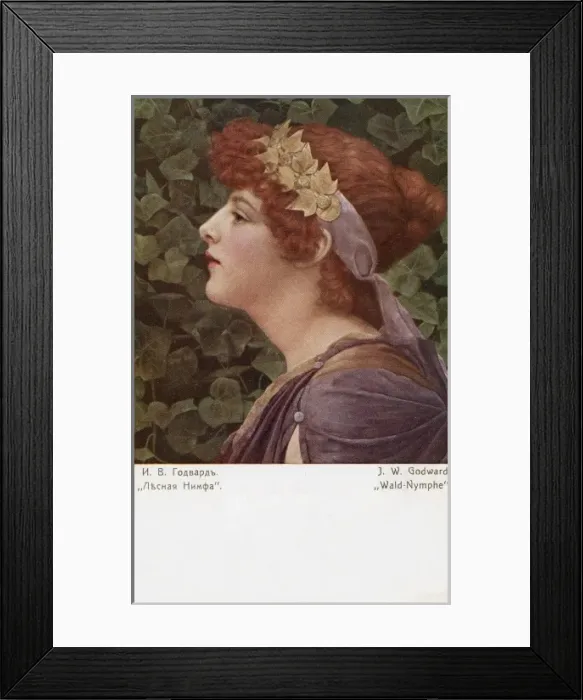 Framed Print : A Wood Nymph or Dryad Framed Print : A Wood Nymph or Dryad