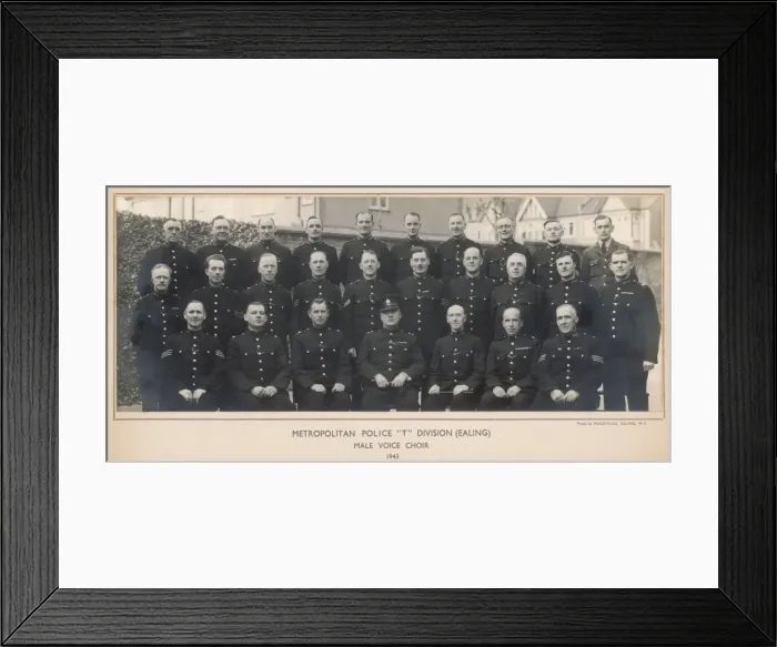 Framed Print : Met Police male voice choir, Ealing, London Framed Print : Met Police male voice choir, Ealing, London