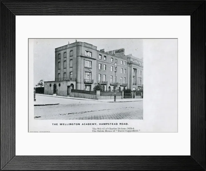 Framed Print : Wellington Academy, Hampstead Road (Dickens) Framed Print : Wellington Academy, Hampstead Road (Dickens)