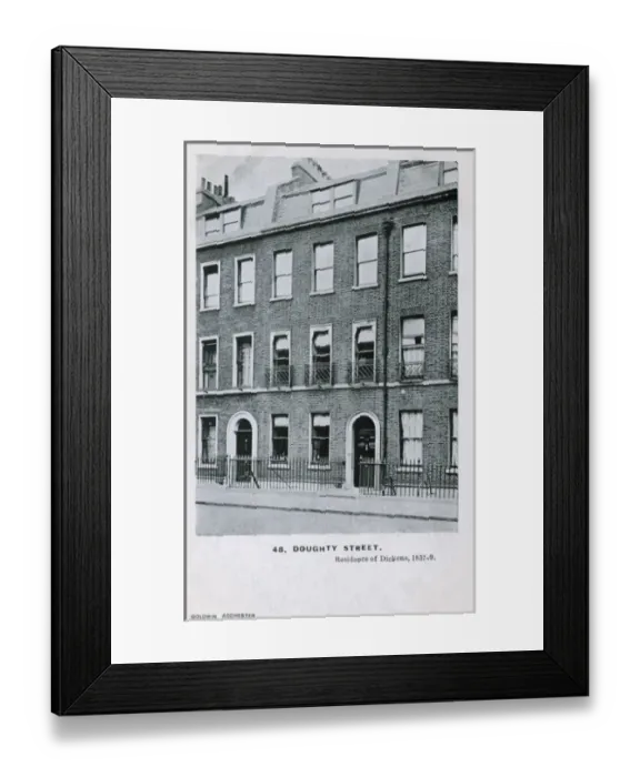 Framed Print : 48 Doughty Street, London - Dickens Home Framed Print : 48 Doughty Street, London - Dickens Home