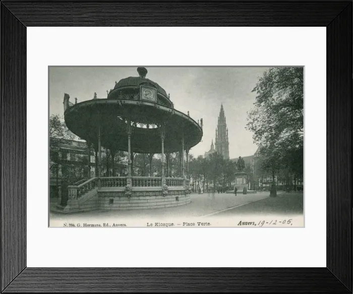 Framed Print : Bandstand - Place Verte, Anvers, France Framed Print : Bandstand - Place Verte, Anvers, France