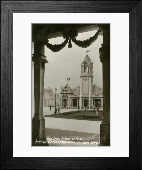 Framed Print : View from the Palace of Music - Franco-British Exhibition Framed Print : View from the Palace of Music - Franco-British Exhibition
