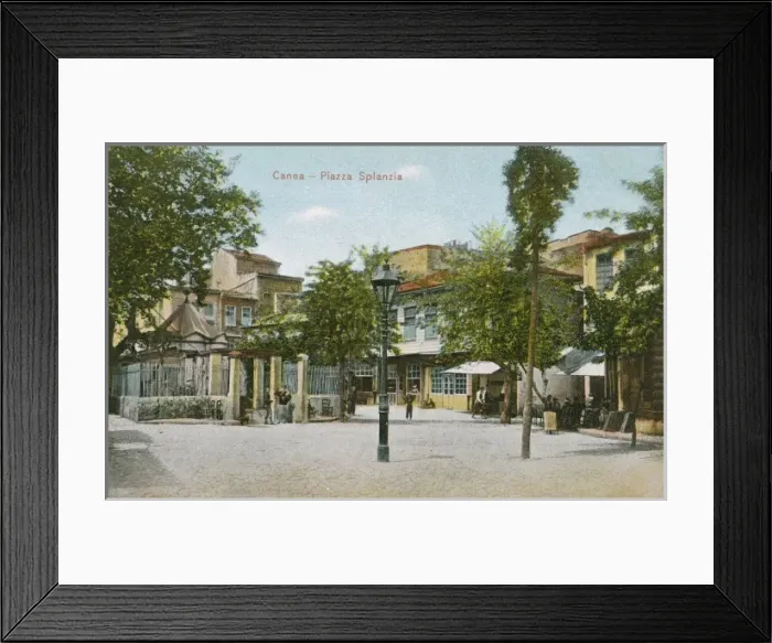 Framed Print : Greece, Crete - Chania - Piazza Splanzia Framed Print : Greece, Crete - Chania - Piazza Splanzia