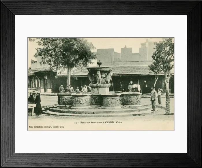 Framed Print : Greece, Crete - Iraklion - Venetian Fountain Framed Print : Greece, Crete - Iraklion - Venetian Fountain