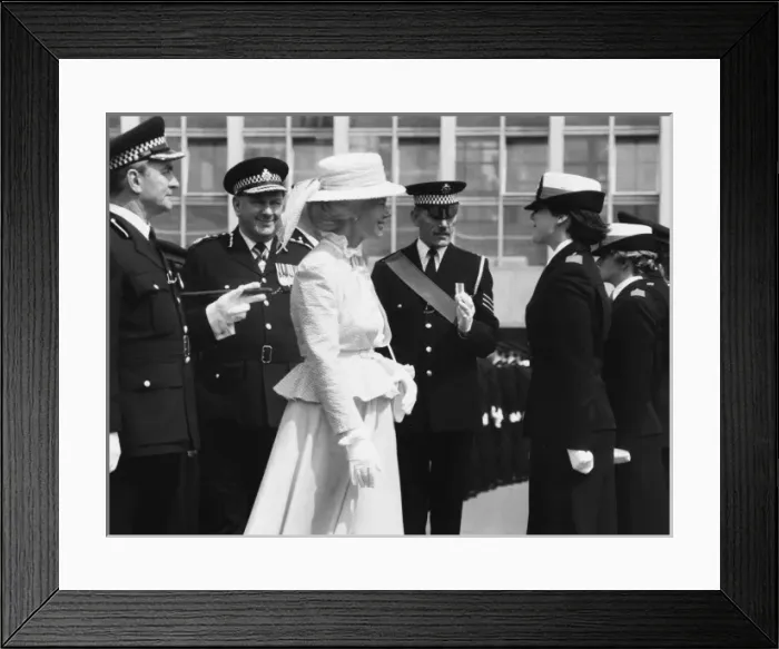 Framed Print : Duchess of Gloucester at Met Police cadets parade Framed Print : Duchess of Gloucester at Met Police cadets parade