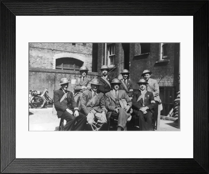 Framed Print : War Reserve policemen, London Framed Print : War Reserve policemen, London