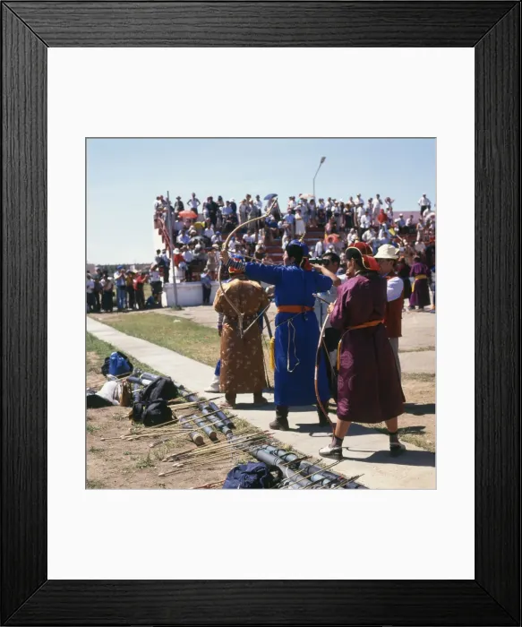 Framed Print : Female archers in Ulaanbaatar, Mongolia Framed Print : Female archers in Ulaanbaatar, Mongolia