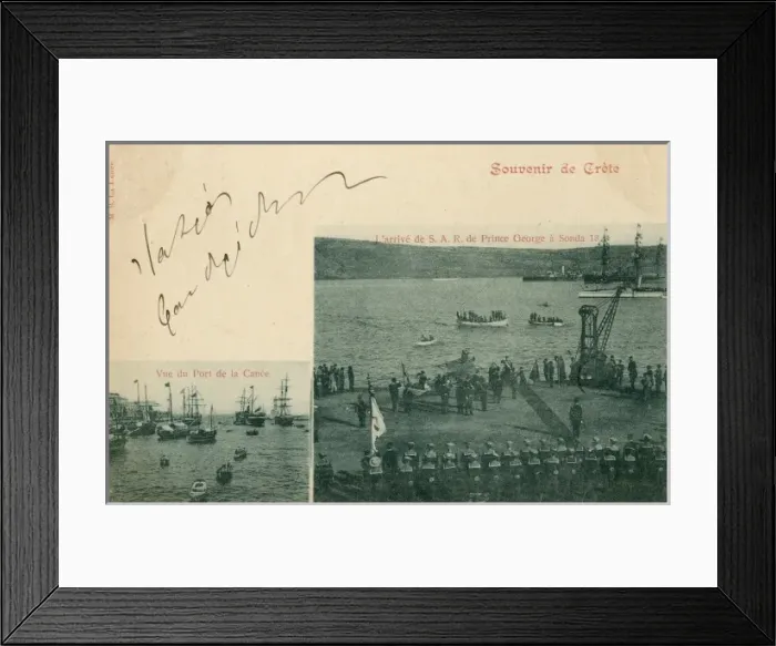 Framed Print : Greece, Crete - Arrival of Prince George