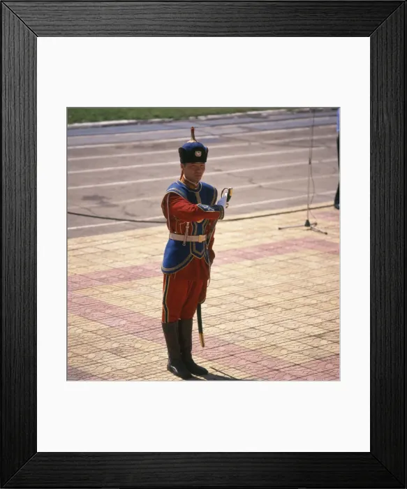 Framed Print : National Guard in Ulaanbaatar, Mongolia Framed Print : National Guard in Ulaanbaatar, Mongolia