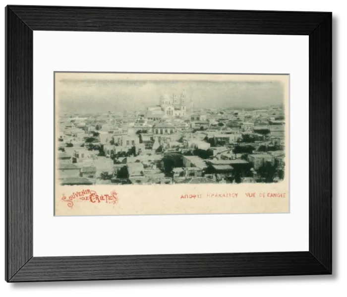Framed Print : Greece, Crete - Iraklion (Heraklion) - rooftops Framed Print : Greece, Crete - Iraklion (Heraklion) - rooftops