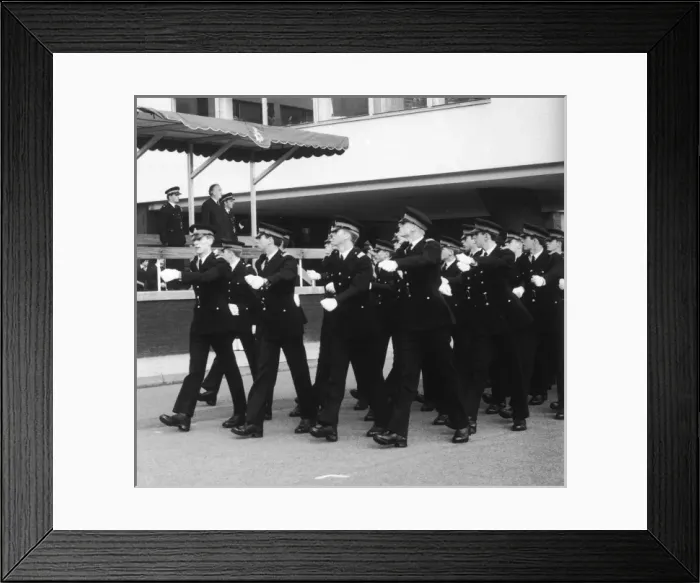Framed Print : William Whitelaw at Met Police cadets parade Framed Print : William Whitelaw at Met Police cadets parade