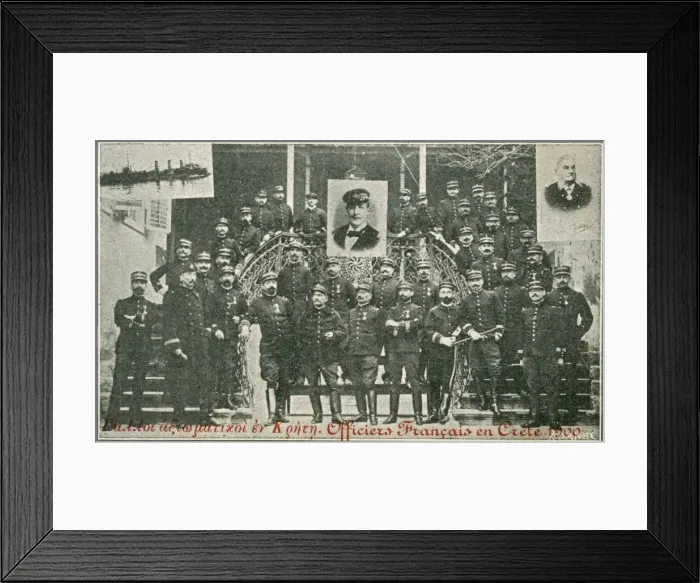 Framed Print : French Officers on Crete Framed Print : French Officers on Crete
