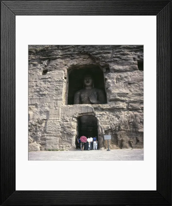 Framed Print : Buddha in Yungang Cave, Datong, Shanxi, China Framed Print : Buddha in Yungang Cave, Datong, Shanxi, China