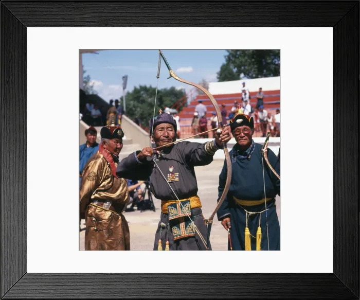 Framed Print : Male archers in Ulaanbaatar, Mongolia Framed Print : Male archers in Ulaanbaatar, Mongolia