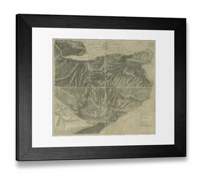 Framed Print : A new philosophico chorographical chart of East-Kent Framed Print : A new philosophico chorographical chart of East-Kent