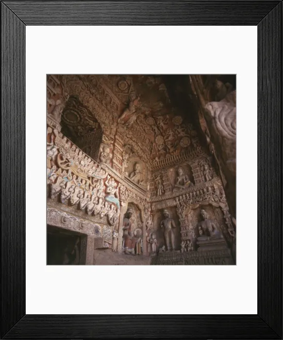 Framed Print : Entrance to Yungang Cave in Datong, Shanxi, China Framed Print : Entrance to Yungang Cave in Datong, Shanxi, China