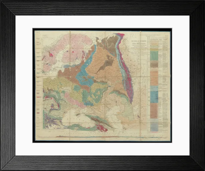Framed Print : Murchison's Map of Russia (1847) Framed Print : Murchison's Map of Russia (1847)