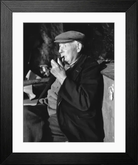 Framed Print : Fisherman at Torcross, Devon Framed Print : Fisherman at Torcross, Devon
