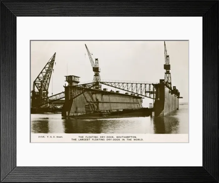 Framed Print : Floating Dry-dock, Southampton Framed Print : Floating Dry-dock, Southampton