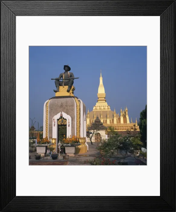 Framed Print : Royal monument, That Luang Wat, Vientiane, Laos Framed Print : Royal monument, That Luang Wat, Vientiane, Laos