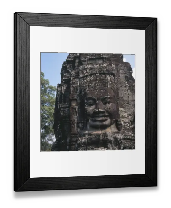 Framed Print : Detail of carving, Wat Bayon temple, Angkor Thom, Cambodia Framed Print : Detail of carving, Wat Bayon temple, Angkor Thom, Cambodia