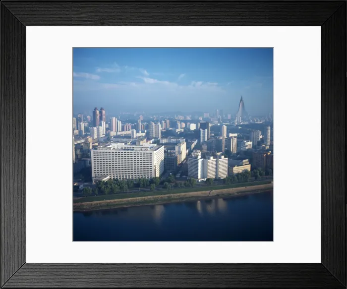 Framed Print : View of Pyongyang, North Korea Framed Print : View of Pyongyang, North Korea