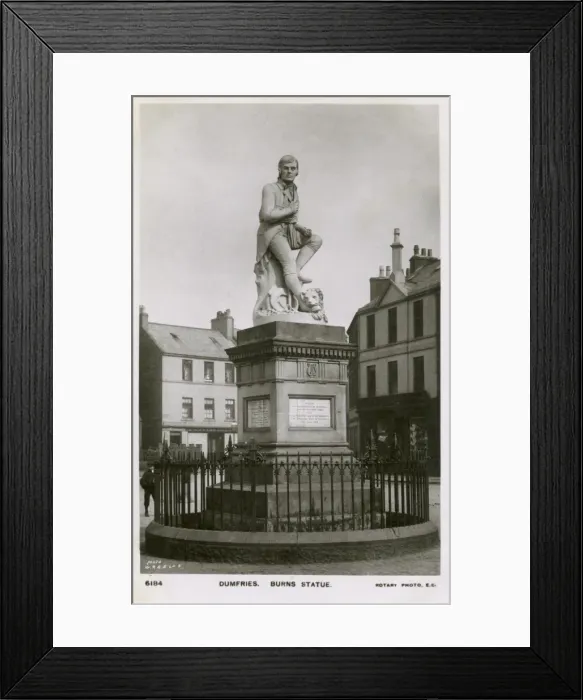 Framed Print : The Statue of Robert Burns, Dunfries Framed Print : The Statue of Robert Burns, Dunfries