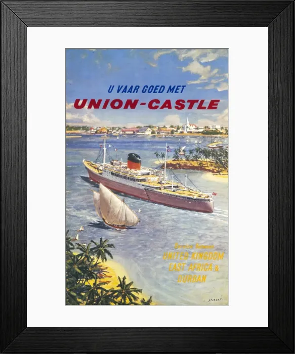 Framed Print : Dutch Union Castle Poster Framed Print : Dutch Union Castle Poster
