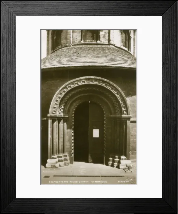 Framed Print : The Norman Doorway - Round Church, Cambridge Framed Print : The Norman Doorway - Round Church, Cambridge