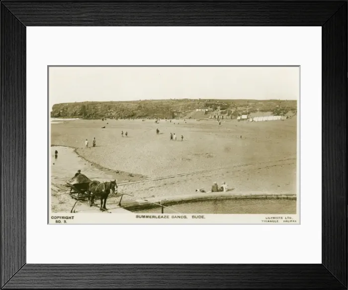 Framed Print : Summerleaze Sands, Bude Framed Print : Summerleaze Sands, Bude
