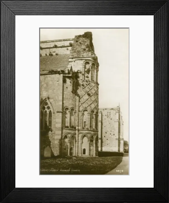 Framed Print : Christchurch Norman Tower, Cambridgeshire Framed Print : Christchurch Norman Tower, Cambridgeshire