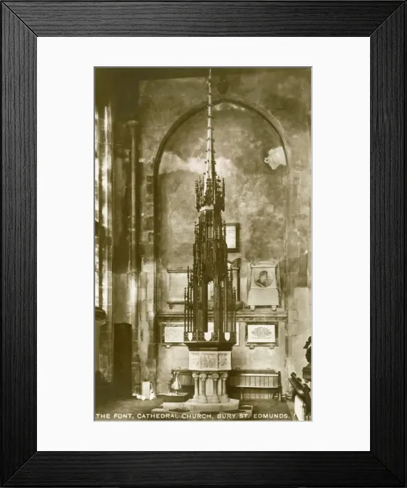 Framed Print : The Font, Cathedral Church, Bury St Edmunds Framed Print : The Font, Cathedral Church, Bury St Edmunds