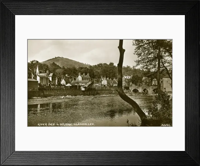 Framed Print : Llangollen, River Dee and Bridge Framed Print : Llangollen, River Dee and Bridge