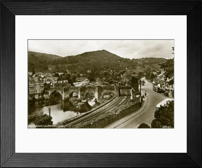 Framed Print : Llangollen, River Dee and Bridge Framed Print : Llangollen, River Dee and Bridge