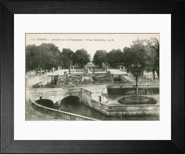 Framed Print : Nimes, France - Jardin de la Fontaine Framed Print : Nimes, France - Jardin de la Fontaine