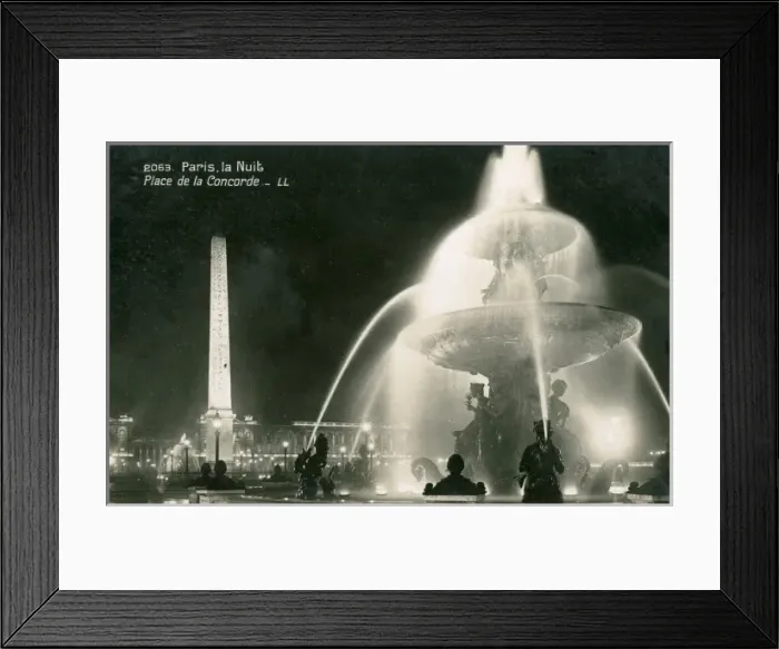 Framed Print : Place de la Concorde at Night Framed Print : Place de la Concorde at Night