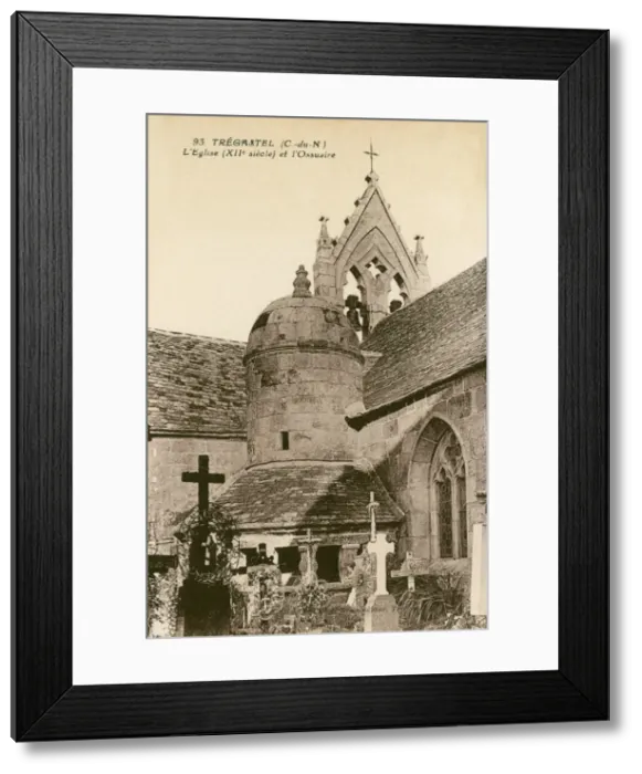 Framed Print : Church and Ossuary at Tregastel, France Framed Print : Church and Ossuary at Tregastel, France